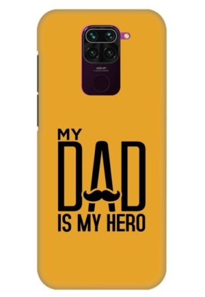 my dad is my hero printed designer mobile back case cover for redmi note 9