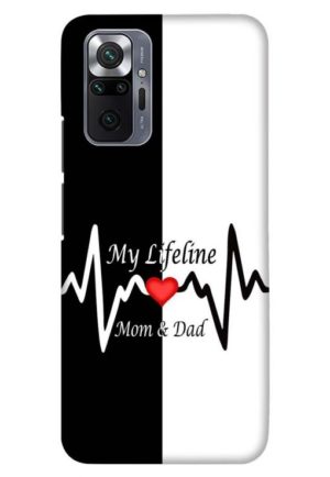 my lifeline is my mom and dad printed designer mobile back case cover for Xiaomi redmi note 10 pro - redmi note 10 pro max