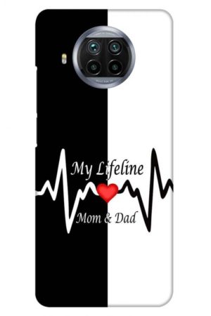 my lifeline is my mom and dad printed designer mobile back case cover for mi 10i