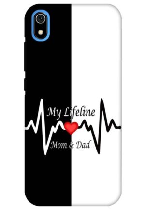 my lifeline is my mom and dad printed designer mobile back case cover for redmi 7a