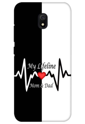 my lifeline is my mom and dad printed designer mobile back case cover for redmi 8a