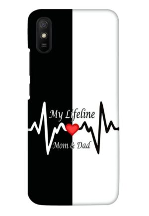 my lifeline is my mom and dad printed designer mobile back case cover for redmi 9A - redmi 9i - redmi 9A sport - redmi 9i sport