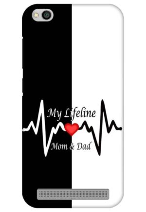 my lifeline is my mom and dad printed mobile back case cover