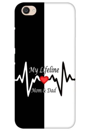 my lifeline is my mom and dad printed mobile back case cover for vivo v5, vivo v5s, vivo y66, vivo y67, vivo y69