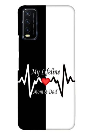my lifeline is my mom and dad printed mobile back case cover for vivo y20 - vivo y20i - vivo y20a - vivo y20g - vivo y20t - vivo y12s - vivo y12g