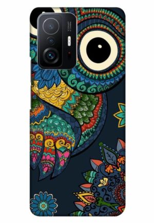 owl vector printed designer mobile back case cover for mi 11t - 11t pro