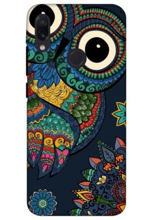 owl vector printed designer mobile back case cover for redmi note 7