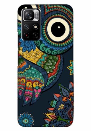 owl vector printed designer mobile back case cover for xiaomi redmi note 11t 5g - poco M4 pro 5g