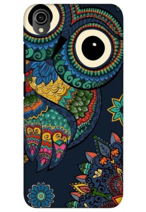 owl vector printed mobile back case cover for vivo y90, vivo y91i