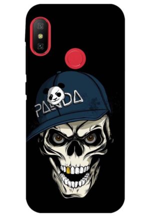 panda skull printed designer mobile back case cover for Xiaomi Redmi 6 pro