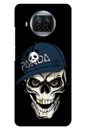 panda skull printed designer mobile back case cover for mi 10i