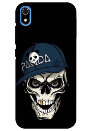 panda skull printed designer mobile back case cover for redmi 7a