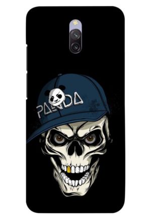 panda skull printed designer mobile back case cover for redmi 8a dual