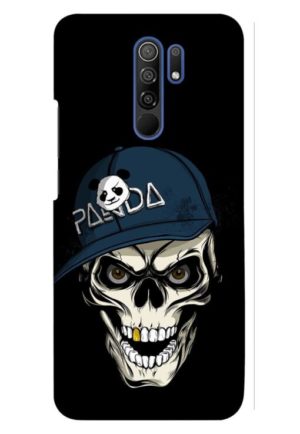 panda skull printed designer mobile back case cover for redmi 9 prime - poco m2