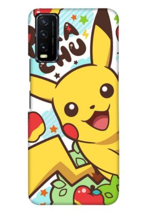pika chu printed mobile back case cover for vivo y20 - vivo y20i - vivo y20a - vivo y20g - vivo y20t - vivo y12s - vivo y12g