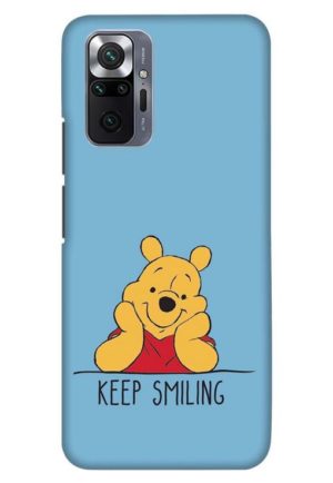 pooh keep smiling printed designer mobile back case cover for Xiaomi redmi note 10 pro - redmi note 10 pro max