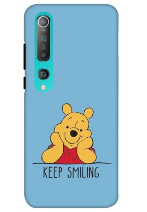 pooh keep smiling printed designer mobile back case cover for mi 10 5g - mi 10 pro 5G
