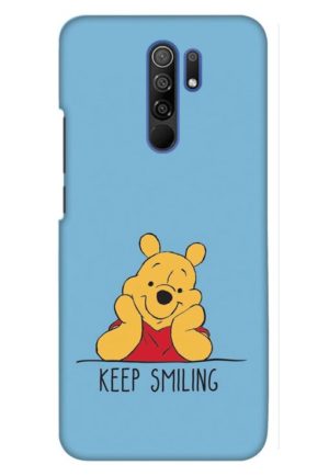 pooh keep smiling printed designer mobile back case cover for redmi 9 prime - poco m2