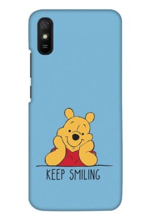 pooh keep smiling printed designer mobile back case cover for redmi 9A - redmi 9i - redmi 9A sport - redmi 9i sport