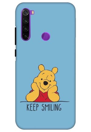 pooh keep smiling printed designer mobile back case cover for redmi note 8