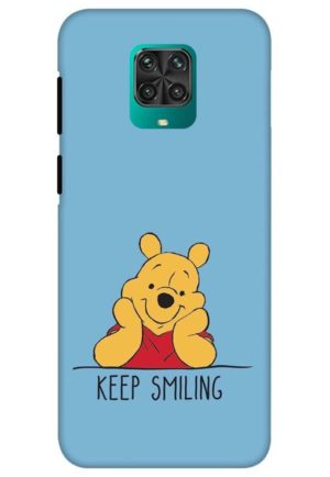 pooh keep smiling printed designer mobile back case cover for redmi note 9 pro - redmi note 9 pro max - poco m2 pro - redmi note 10 lite