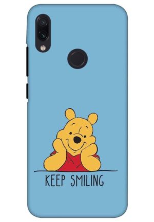 pooh smiling printed designer mobile back case cover for redmi note 7