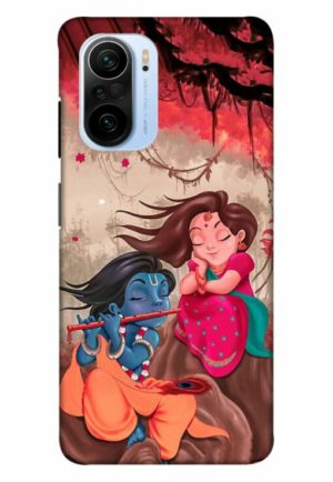 radhe krishna printed designer mobile back case cover for mi 11x - 11x pro