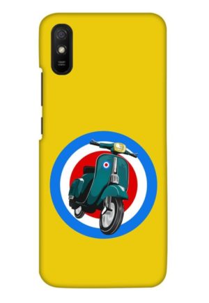retro scooter printed designer mobile back case cover for redmi 9A - redmi 9i - redmi 9A sport - redmi 9i sport