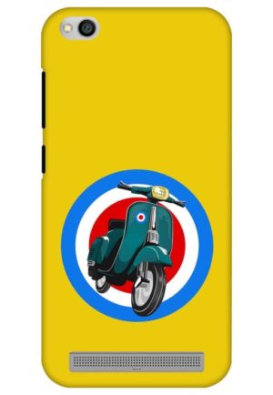 retro scooter printed mobile back case cover