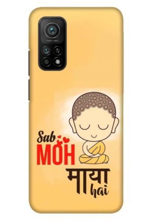 sab moh maya hai printed designer mobile back case cover for mi 10t - mi 10t pro