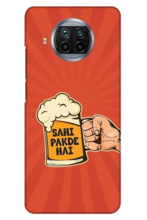 sahi pakde hai printed designer mobile back case cover for mi 10i