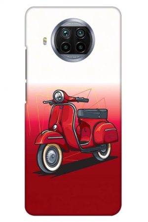 scooter printed designer mobile back case cover for mi 10i