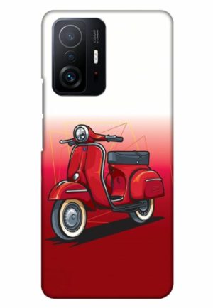 scooter printed designer mobile back case cover for mi 11t - 11t pro