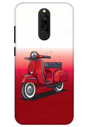 scooter printed designer mobile back case cover for redmi 8