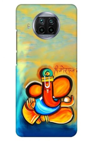 shree ganesha namaha printed designer mobile back case cover for mi 10i