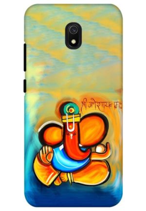 shree ganesha namaha printed designer mobile back case cover for redmi 8a