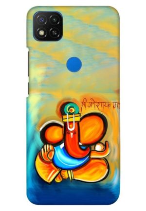 shree ganesha namaha printed designer mobile back case cover for redmi 9 - redmi 9 activ - redmi 9c - redmi 10a - poco c31