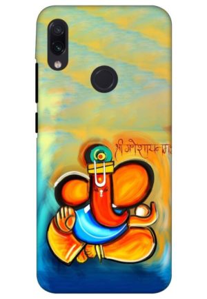 shree ganesha namaha printed designer mobile back case cover for redmi note 7