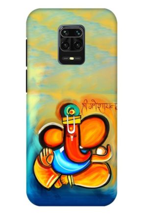 shree ganesha namaha printed designer mobile back case cover for redmi note 9