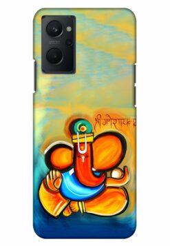 shree ganesha namaha printed mobile back case cover for realme 9i