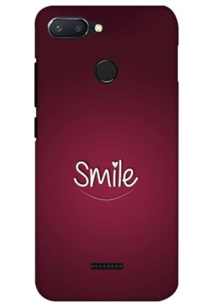 smile heart printed designer mobile back case cover for Xiaomi Redmi 6