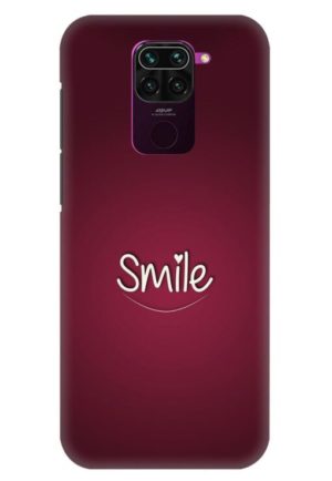 smile heart printed designer mobile back case cover for redmi note 9