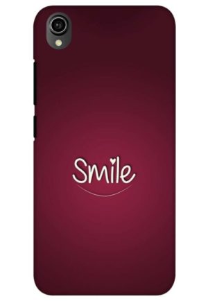 smile heart printed mobile back case cover for vivo y90, vivo y91i