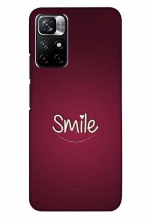 smile hert printed designer mobile back case cover for xiaomi redmi note 11t 5g - poco M4 pro 5g