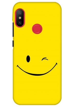 smiley art printed designer mobile back case cover for Xiaomi Redmi 6 pro