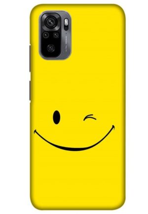 smiley art printed designer mobile back case cover for Xiaomi redmi note 10 - redmi note 10s