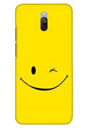 smiley art printed designer mobile back case cover for redmi 8a dual