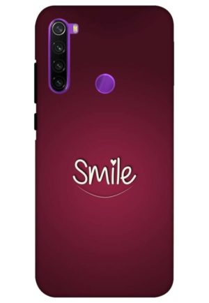 smiley heart printed designer mobile back case cover for redmi note 8