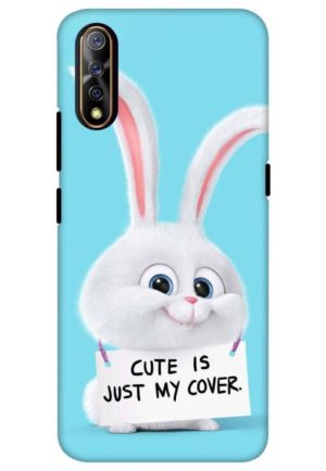 snowball cute is just my cover printed mobile back case cover for vivo s1, vivo z1x