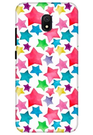 star printed designer mobile back case cover for redmi 8a